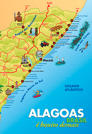 Mapa Turistico de Alagoas